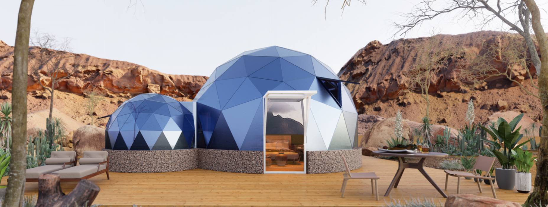 刚察县球形智能光伏玻璃星空房